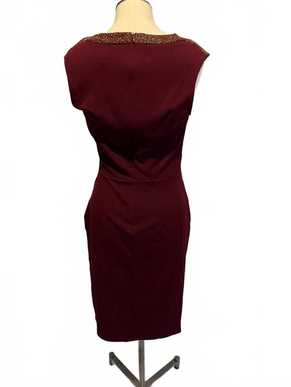Aisize women’s Burgundy sleeveless dress size Medium New - Picture 2 of 8